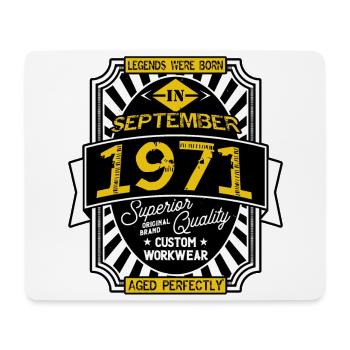 1971 SEPTEMBER - Tapis de souris (format paysage) - blanc - Devant