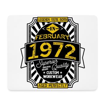 1972 FEBRUARY - Tapis de souris (format paysage) - blanc - Devant