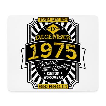 1975 DECEMBER - Tapis de souris (format paysage) - blanc - Devant