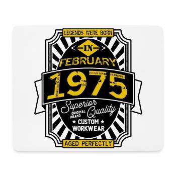 1975 FEBRUARY - Mouse Pad (horizontal) - white - Front