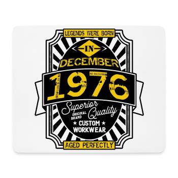 1976 DECEMBER - Tapis de souris (format paysage) - blanc - Devant