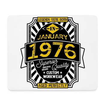 1976 JANUARY - Mouse Pad (horizontal) - white - Front