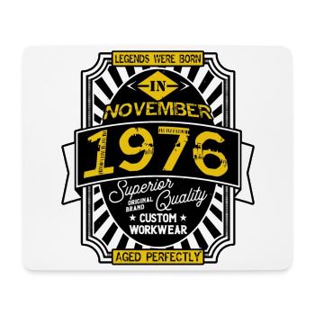 1976 NOVEMBER - Mouse Pad (horizontal) - white - Front