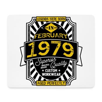 1979 FEBRUARY - Tapis de souris (format paysage) - blanc - Devant