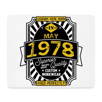 MAI 1978 - Mousepad (Querformat) - Weiß - Vorne