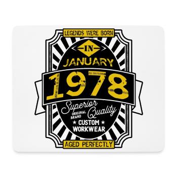 1978 FEBRUAR - Mousepad (Querformat) - Weiß - Vorne