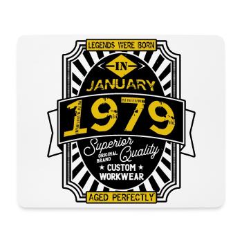 1979 JANUARY - Tapis de souris (format paysage) - blanc - Devant