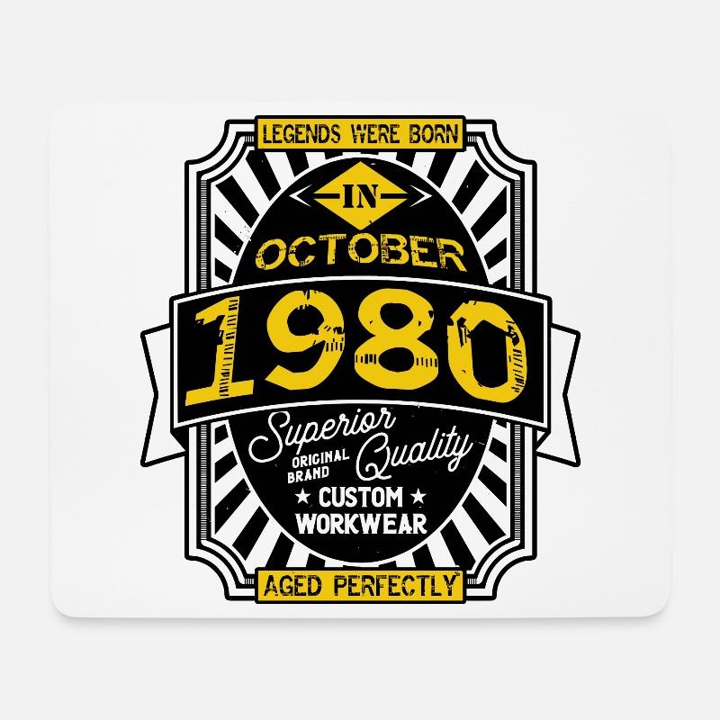 1980 OCTOBER - Mouse Pad (horizontal) - white