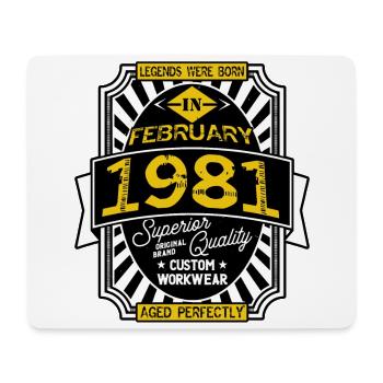 1981 FEBRUARY - Mouse Pad (horizontal) - white - Front