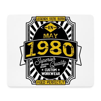 MAI 1980 - Mousepad (Querformat) - Weiß - Vorne