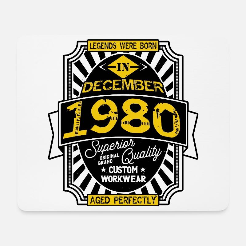 1980 DECEMBER - Mouse Pad (horizontal) - white
