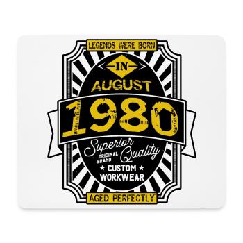 1980 AUGUST - Tapis de souris (format paysage) - blanc - Devant