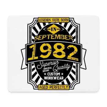 SEPTEMBER 1982 - Mousepad (Querformat) - Weiß - Vorne
