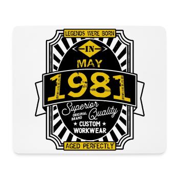 MAI 1981 - Mousepad (Querformat) - Weiß - Vorne