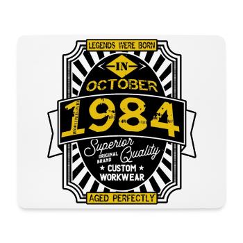 1984 OCTOBER - Tapis de souris (format paysage) - blanc - Devant