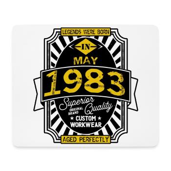 1983 MAY - Mouse Pad (horizontal) - white - Front