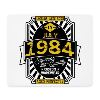 1984 JULI - Mousepad (Querformat) - Weiß - Vorne
