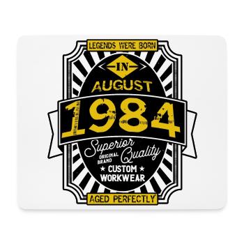 1984 AUGUST - Tapis de souris (format paysage) - blanc - Devant