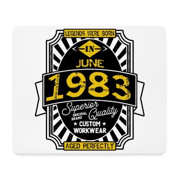 JUNI 1984 - Mousepad (Querformat) - Weiß - Vorne