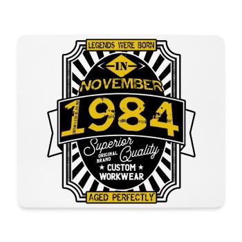 1984 NOVEMBER - Tapis de souris (format paysage) - blanc - Devant