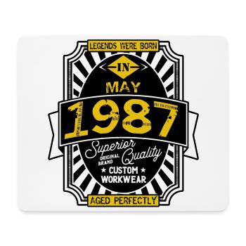 1987 MAY - Mouse Pad (horizontal) - white - Front