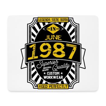 1987 JUNE - Mouse Pad (horizontal) - white - Front
