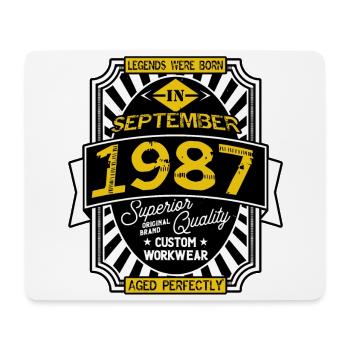 1987 SEPTEMBER - Mouse Pad (horizontal) - white - Front