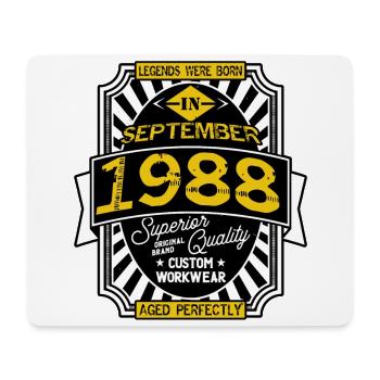 1988 SEPTEMBER - Tapis de souris (format paysage) - blanc - Devant