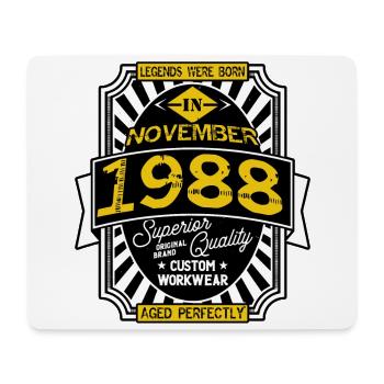 1988 NOVEMBER - Tapis de souris (format paysage) - blanc - Devant