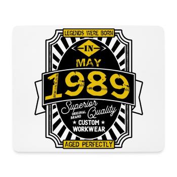 1989 MAY - Mouse Pad (horizontal) - white - Front