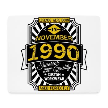 1990 NOVEMBER - Tapis de souris (format paysage) - blanc - Devant