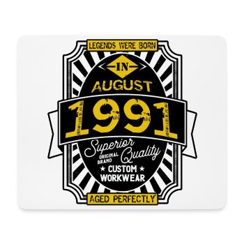 1991 AUGUST - Tapis de souris (format paysage) - blanc - Devant