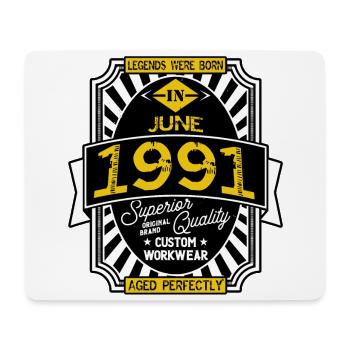 JUNI 1991 - Mousepad (Querformat) - Weiß - Vorne