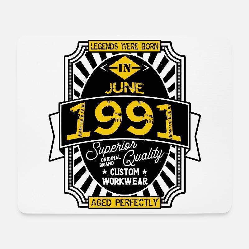 1991 JUNE - Mouse Pad (horizontal) - white