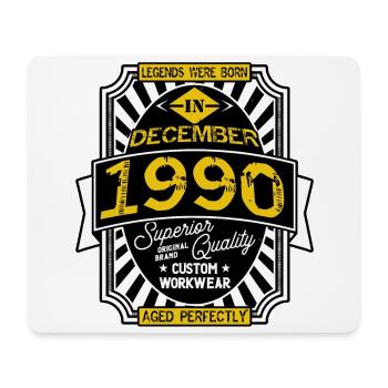 1990 DECEMBER - Tapis de souris (format paysage) - blanc - Devant