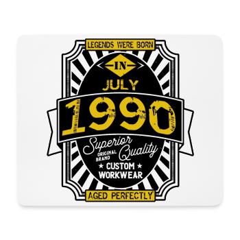 1990 JULI - Mousepad (Querformat) - Weiß - Vorne