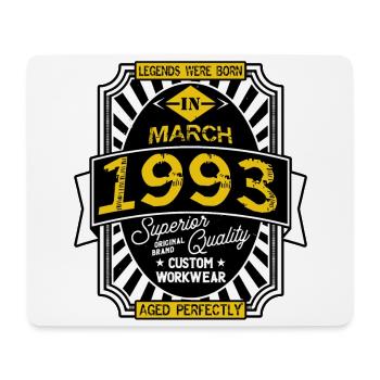 1993 MARCH - Tapis de souris (format paysage) - blanc - Devant