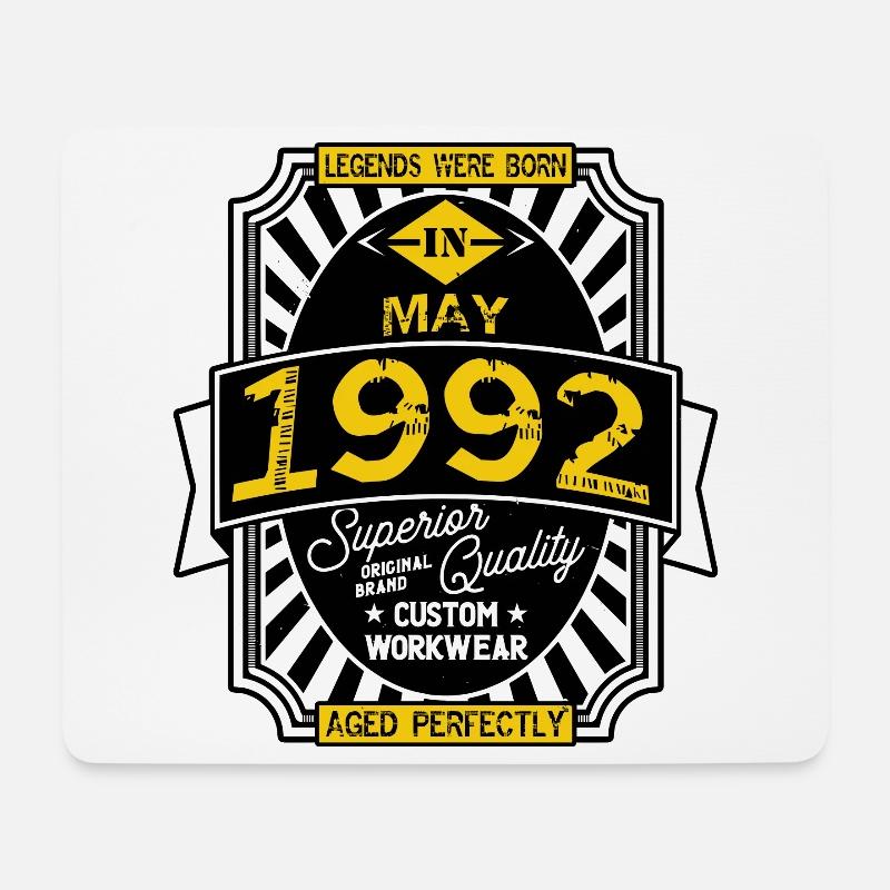 1992 MAY - Mouse Pad (horizontal) - white