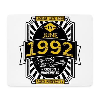 1992 JUNE - Mouse Pad (horizontal) - white - Front
