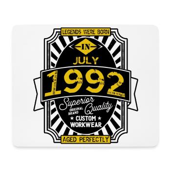 1992 JULY - Mouse Pad (horizontal) - white - Front