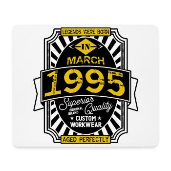 1995 MÄRZ - Mousepad (Querformat) - Weiß - Vorne