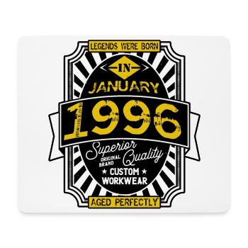 1996 JANUARY - Mouse Pad (horizontal) - white - Front