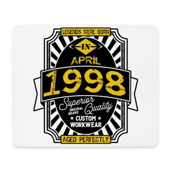 1998 APRIL - Mousepad (Querformat) - Weiß - Vorne