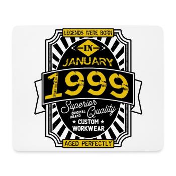 JANUAR 1999 - Mousepad (Querformat) - Weiß - Vorne