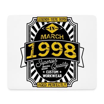 1998 MARCH - Mouse Pad (horizontal) - white - Front