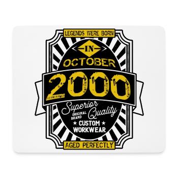 2000 OCTOBER - Tapis de souris (format paysage) - blanc - Devant