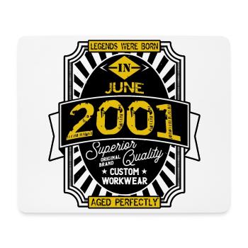 2001 JUNE - Mouse Pad (horizontal) - white - Front