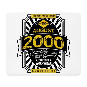 2000 AUGUST - Tapis de souris (format paysage) - blanc - Devant