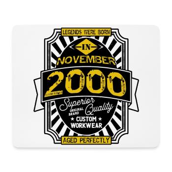 2000 NOVEMBER - Tapis de souris (format paysage) - blanc - Devant