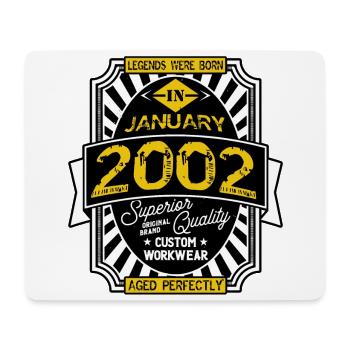 JANUAR 2002 - Mousepad (Querformat) - Weiß - Vorne